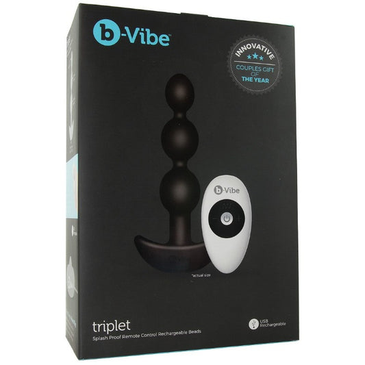 B-Vibe "Triplet" Remote Control Vibrating Plug