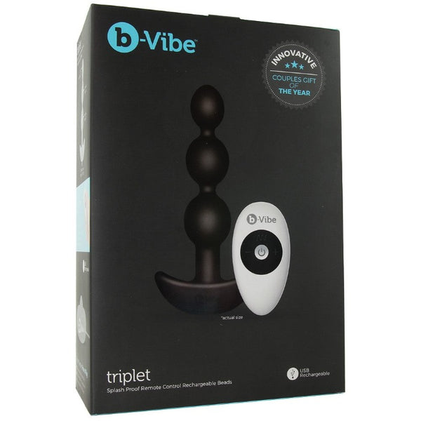 B-Vibe "Triplet" Remote Control Vibrating Plug