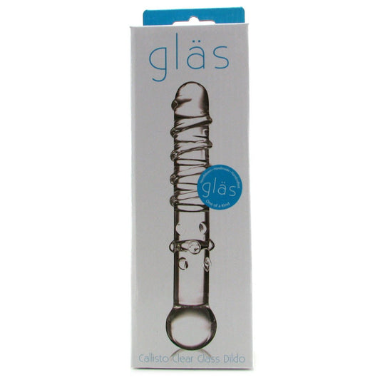 Gläs Callisto Clear Glass Dildo