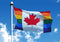 ''Canadian'' Pride Rainbow Flag 3 x 5 ft