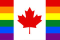 ''Canadian'' Rainbow Flag -Sticker