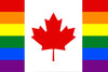 ''Canadian'' Rainbow Flag -Sticker