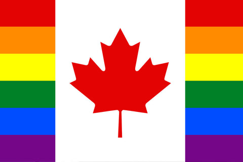 ''Canadian'' Rainbow Flag -Sticker