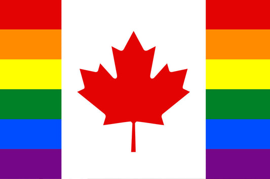 ''Canadian'' Rainbow Flag -Sticker