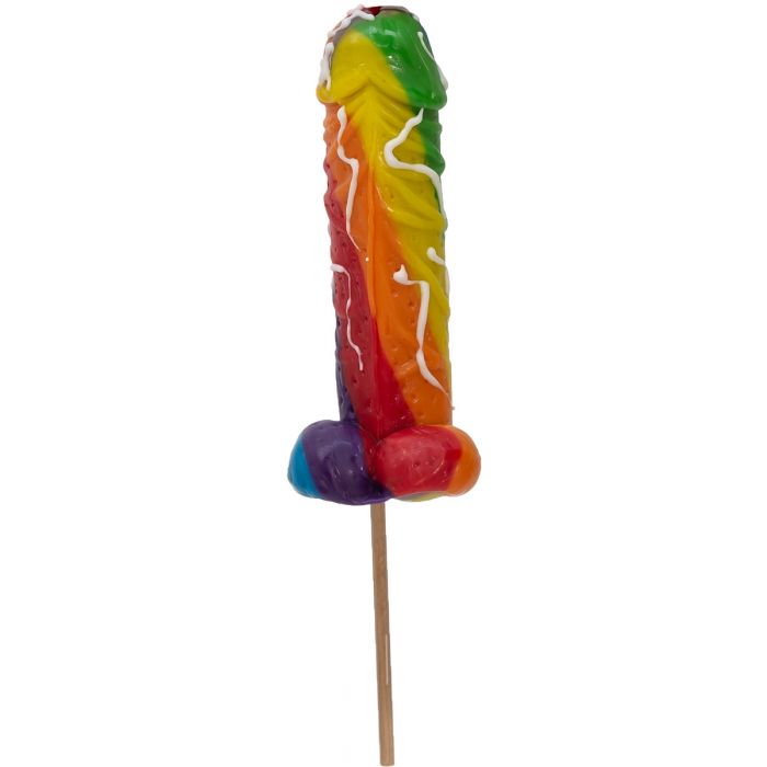 Rainbow ''Cum'' Pop Candy Popsicle