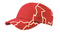 KNP Cotton Lightning Cap Red