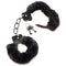 MS ''Cuffed in Fur'' Furry Handcuffs -Black