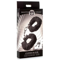 MS Cuffed in Fur Furry Handcuffs -Black