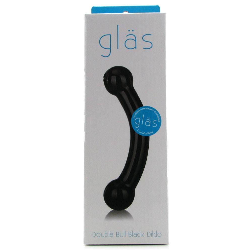 Gläs Double Bull Black Dildo