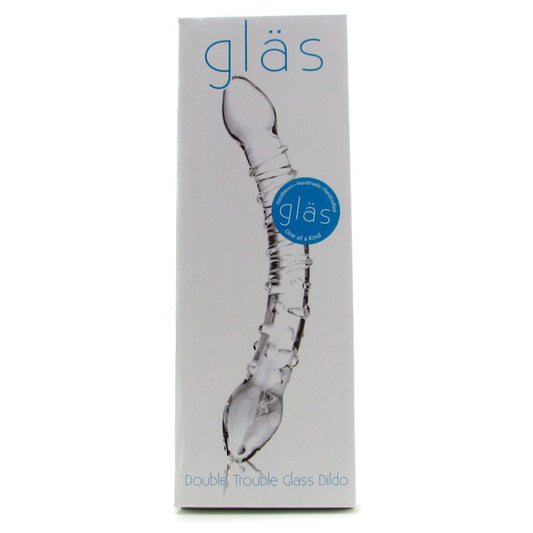 Gläs Double Trouble Glass Dildo