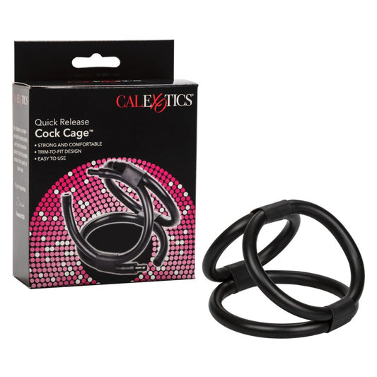 Calex "Quick Release" Cock Cage -Blk