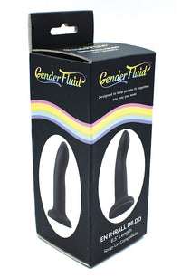 Gender Fluid 6.5 Inch Enthrall Strap On Dildo –Black