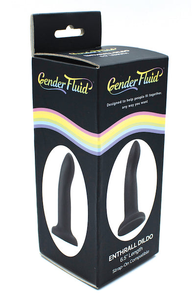 Gender Fluid 6.5 Inch Enthrall Strap On Dildo –Black