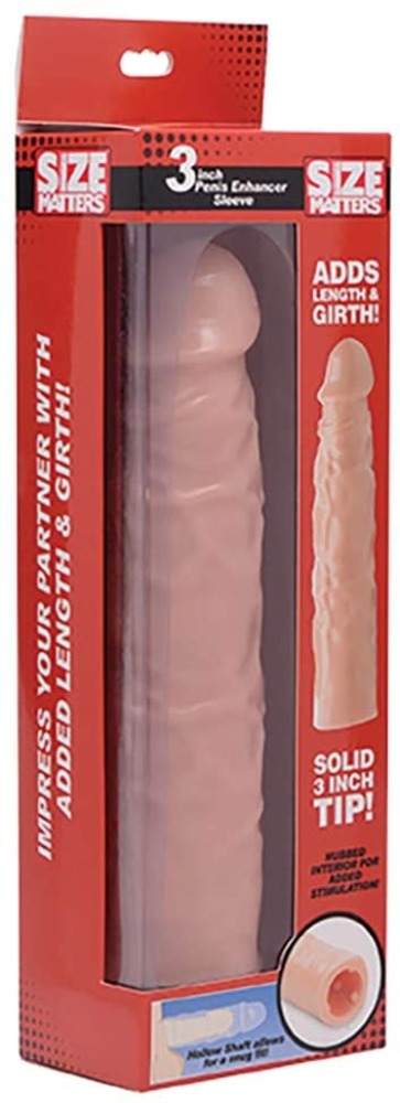Size Matters 3" Penis Sleeve -Flesh