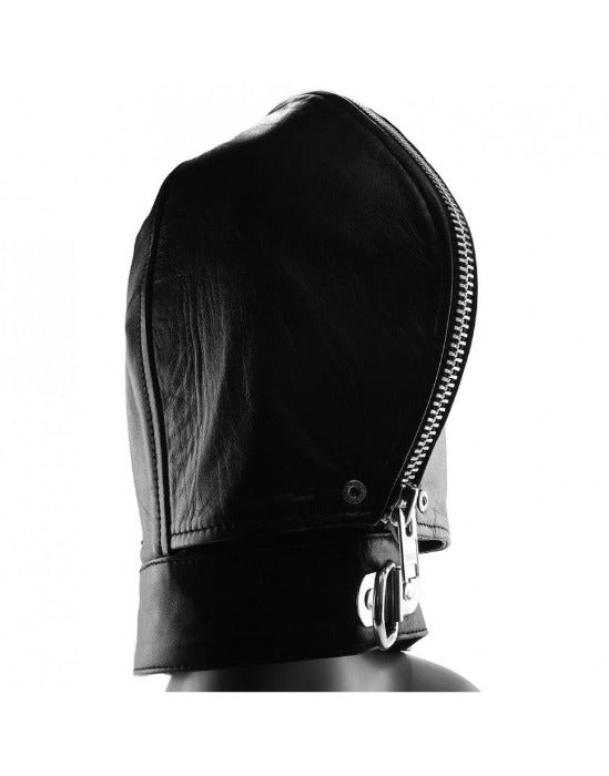 Rouge's "Fly Trap" Zippered Hood Mask -Black/Red
