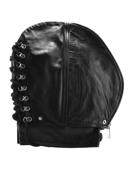 Rouge's "Fly Trap" Zippered Hood Mask -Black/Red