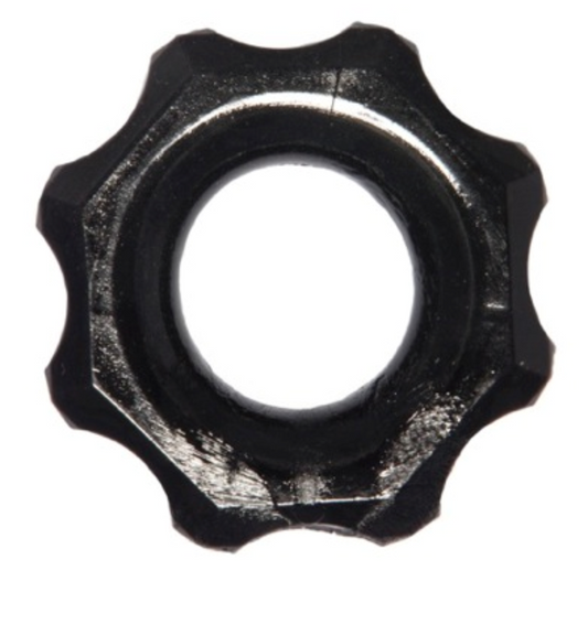 Rock Solid "Gear" Jelly Cock Ring -Blk
