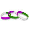 ''Genderqueer'' Pride -Silicone Bracelet