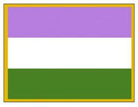 ''Genderqueer'' Pride Flag -Lapel Pin