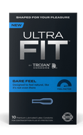 Trojan Ultra Fit ''Bare'' Feel Condoms 3-Pack
