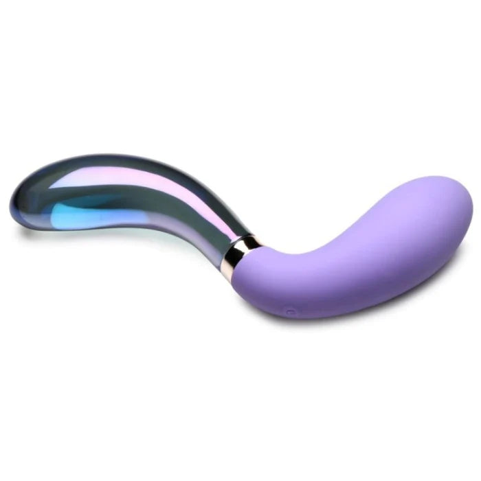 Prisms Vibra-Glass 10X "Pari" Dual-Ended Wavy -Dildo