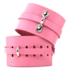 Kink Lab Pink Basic Leather Cuffs