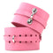 Kink Lab Pink Basic Leather Cuffs