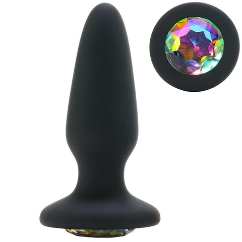 Glams Rainbow Gem Silicone Butt Plug