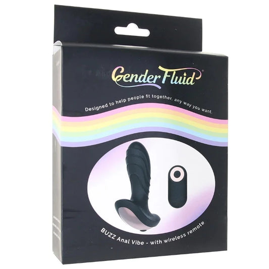 Gender Fluid "Buzz" Remote Anal Vibe
