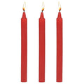MS ''Fire Sticks'' Drip Candle Set Of 3 -Red