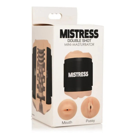 Mistress "Double Shot" Realistic Vagina & Butt Mini Masturbator