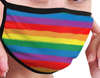 Pride- ''Repeat'' Rainbow Stripe Mask