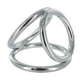 Chrome Cage Tri Cock Rings