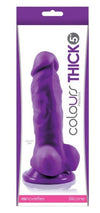 Colours Pleasures THICK 5" Dildo -Purple