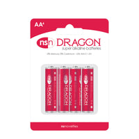 Dragon Super Alkaline Batteries AA 4 Pack