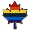 Rainbow Maple Leaf Lapel Pin