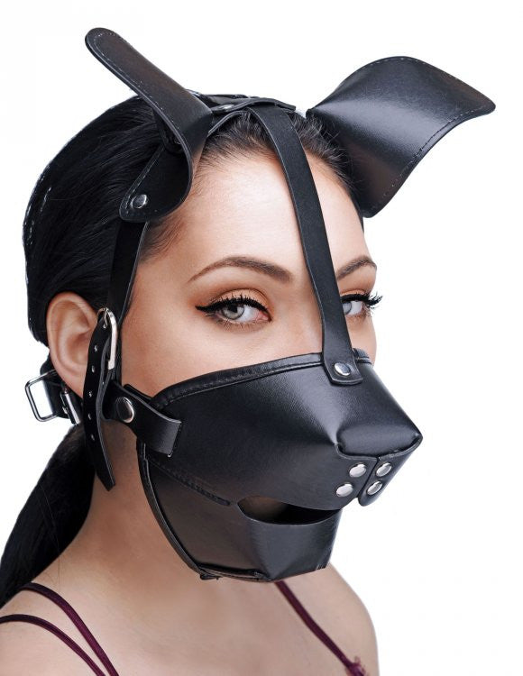 Master Series Puppy Play Hood + Breathable Ball Gag