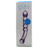 Gläs Purple Rain Ribbed Dildo
