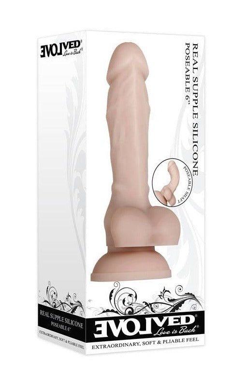 Evolved 'Real Supple' Poseable 6 Inch Dildo