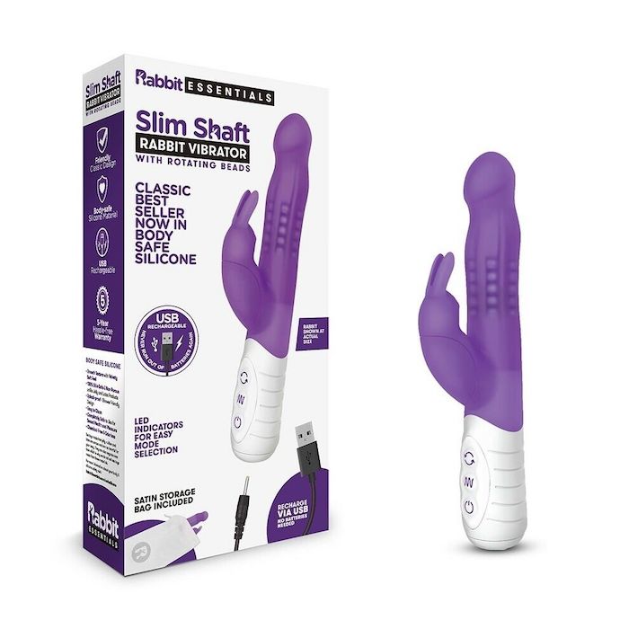 Rabbit Essentials "Slim Shaft" -Purple