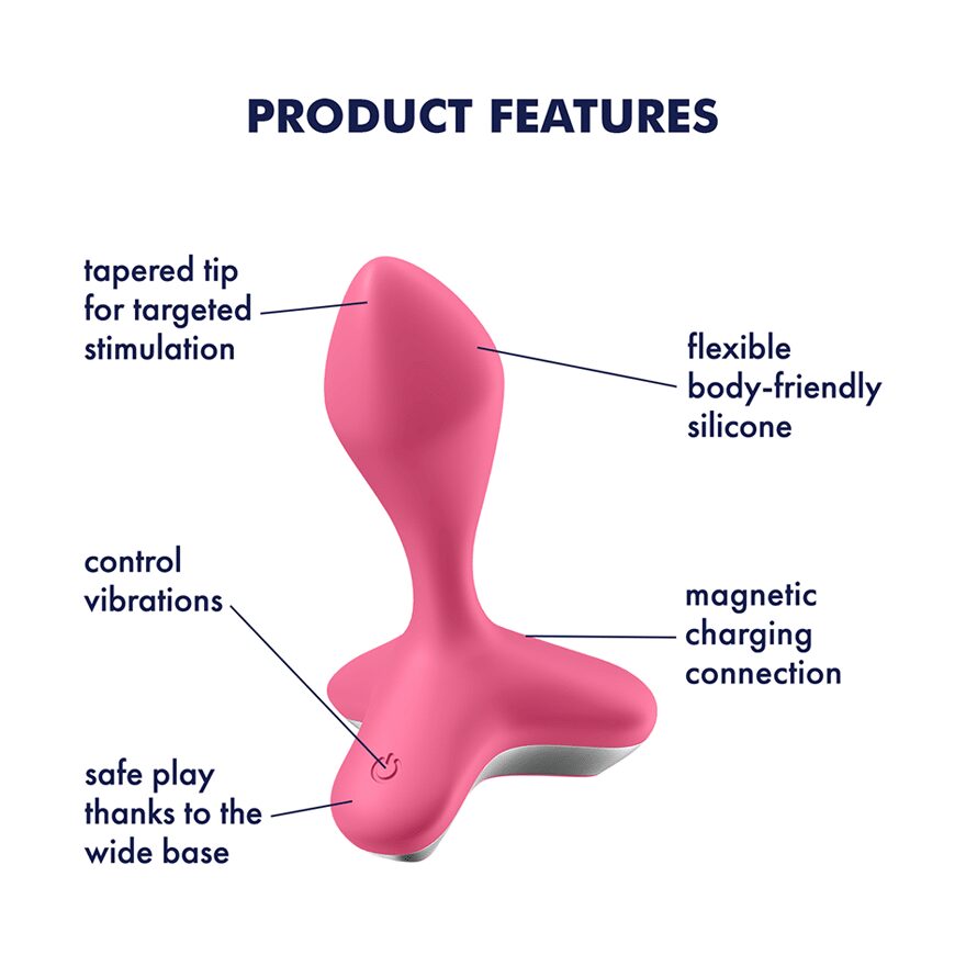 Satisfyer "Game Changer" Anal Plug Vibe -Pink