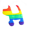 Reflective Rainbow Dog Sticker