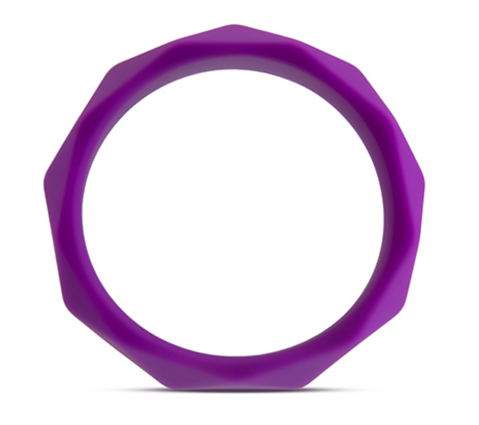 Wellness 'Geo' Cock Ring -Purple