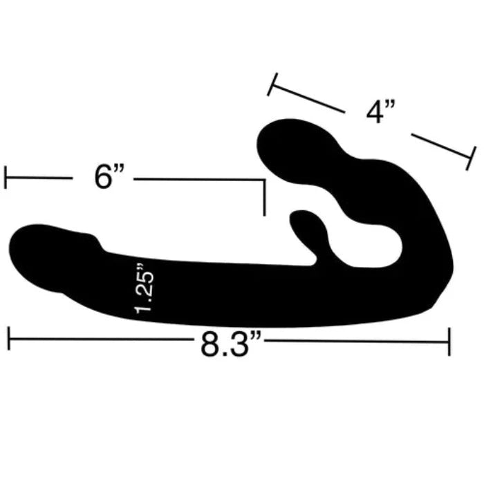 Strap U 'Tri-Volver' Rechargeable Strapless Strap On
