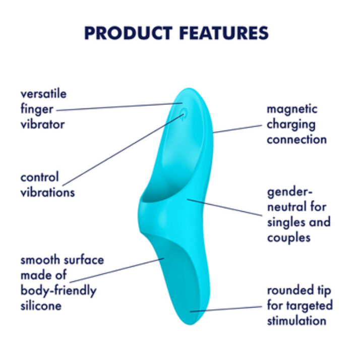 Satisfyer ''Teaser'' Finger Vibe -Teal