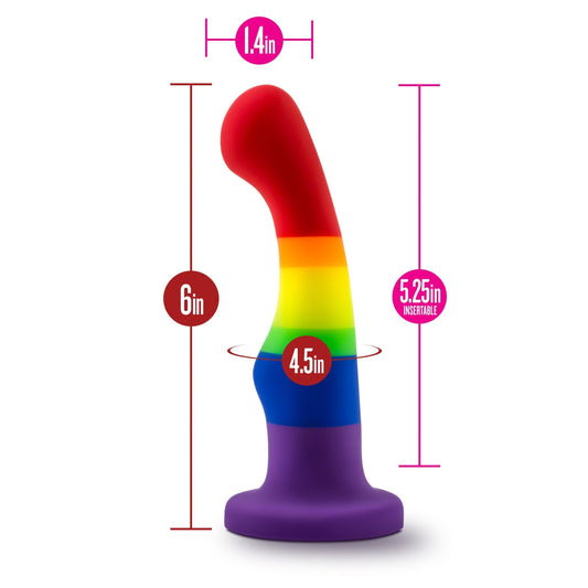 Blush Avant P1 Rainbow Pride Dildo