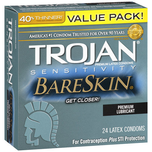 Trojan Sensitivity BareSkin Latex Condoms