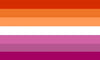 ''Lesbian Sunset'' Pride Flag 3 x 5 ft