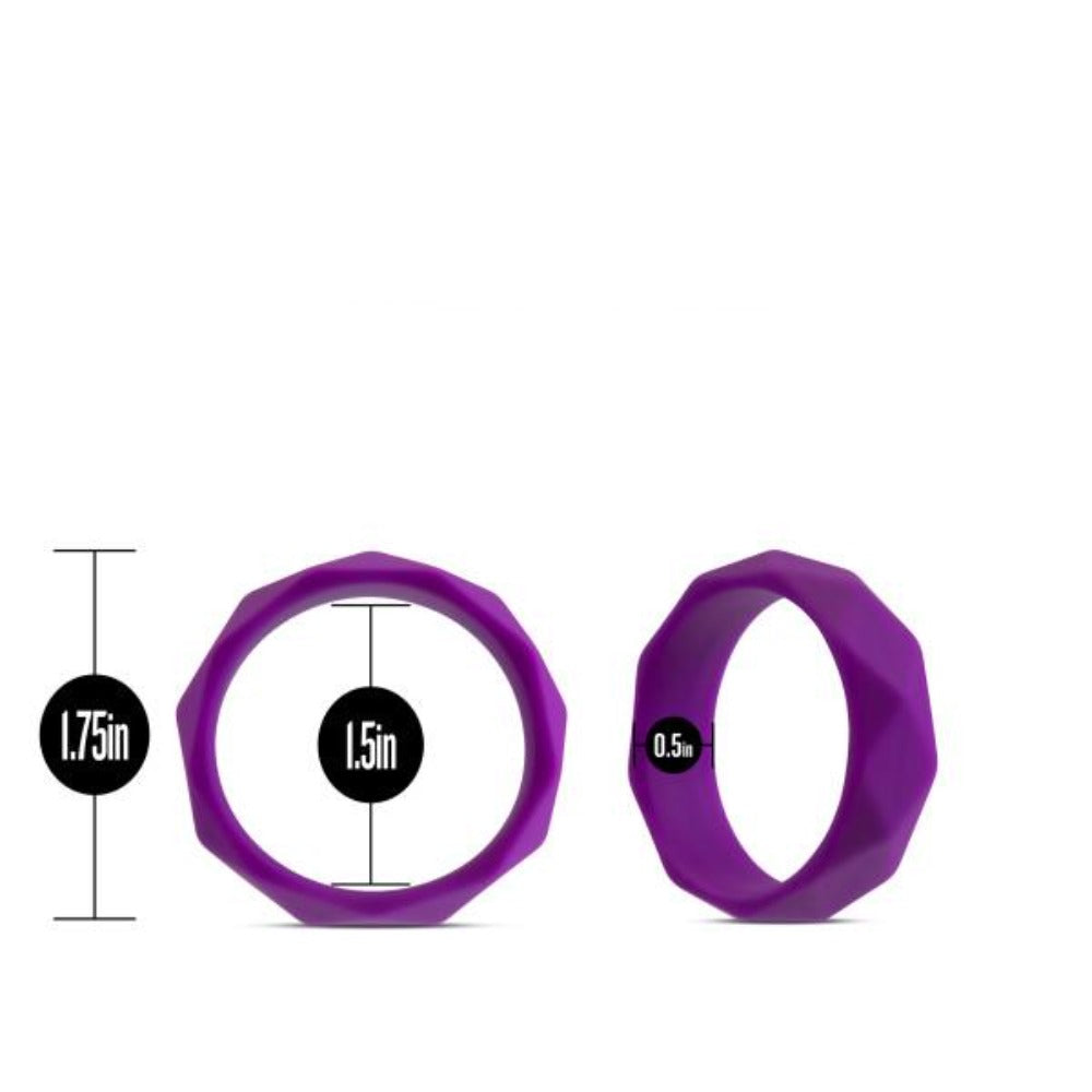 Wellness 'Geo' Cock Ring -Purple