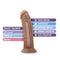 Au Naturel 8 Inch Dildo in Mocha